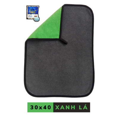 Khăn Lau Ô Tô Đa Năng Chuyên Dụng Microfiber 30x40 CM Bông Dày Siêu Thấm Không Bụi Vải
