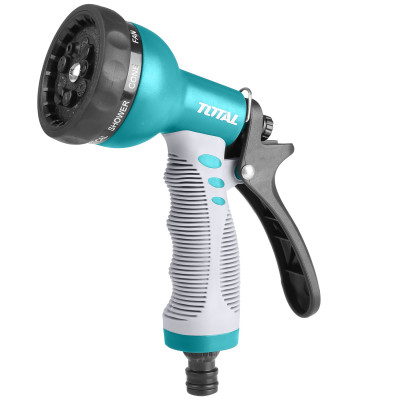 Đầu phun nước máy xịt rửa 3/4" chuyên dụng TOTAL THWS010901 - Rửa xe, tưới cây, nhiều chế độ rửa tiện lợi, bền bỉ, tay cằm chắc chắn