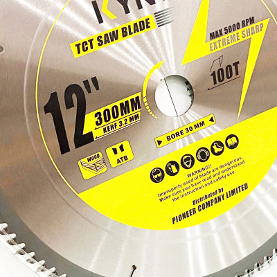 LƯỠI CƯA GỖ TCT 100 RĂNG đường kính phi Ø 300mm KYNKO WGZ300100P