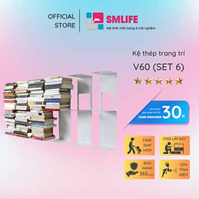 Kệ sách treo tường V60 (set 6)