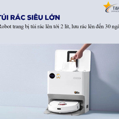 Robot hút bụi TAHAWA TH-LW2  Robo hút bụi an toàn cho sức khỏe người tiêu dùng, khử mùi hiệu quả sử dụng màn lọc HEPA 14, lọc sạch đến 99% bụi mịn