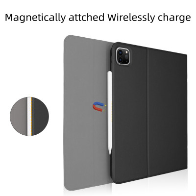 Bao da kèm bàn phím dành cho iPad Air 6 13 inch 2024 , iPad Air 6 11 inch 2024 Bluetooth Keyboard Case có khay để bút chống sốc cao cấp - Hàng chính hãng.