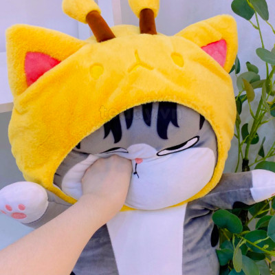 Thú nhồi bông mèo hoàng thượng cosplay form dài - Size từ 65cm đến 110cm- Quà tặng gấu bông mèo nhồi bông dễ thương - Gối ôm mềm mịn cho bé.