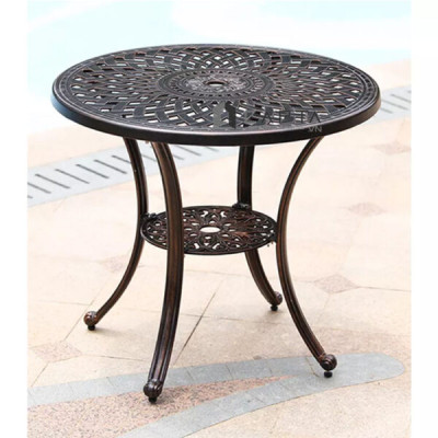 Bộ bàn nhôm đúc ngoài trời 2 ghế SL TE2003-78A / CC2017-A Nội thât Capta Bộ bàn outdoor cổ điển cho hồ bơi, sân vườn