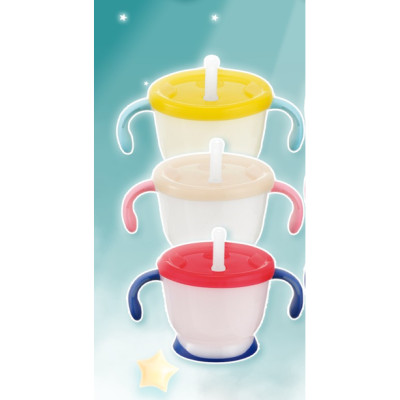 Cốc tập hút, tập uống 3 giai đoạn cho bé RICHELL Nhật AQ phiên bản châu Á | Baby 6m+ 150ml
