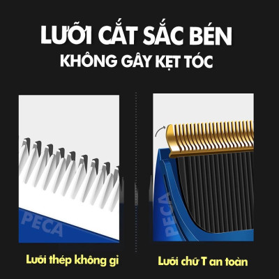 Tông đơ cắt tóc không dây Kemei KM-1086/1085 màn hình LCD hiện pin thông minh dùng cho cá nhân và gia đình chính hãng
