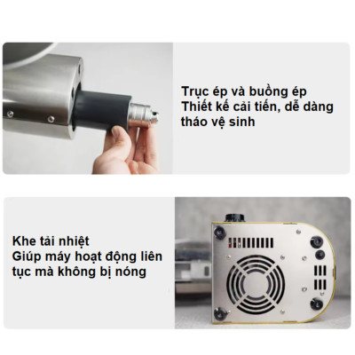 Máy ép dầu Nóng và Lạnh, dùng trong gia đình hoặc nhà hàng. Thương hiệu Anh Quốc AOSIDA cao cấp WF-J118. Hàng chính hãng