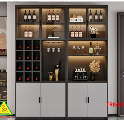 Tủ rượu cánh kính, tủ trưng bày rượu  TRK401 - Nội thất lắp ráp Viễn Đông ADV