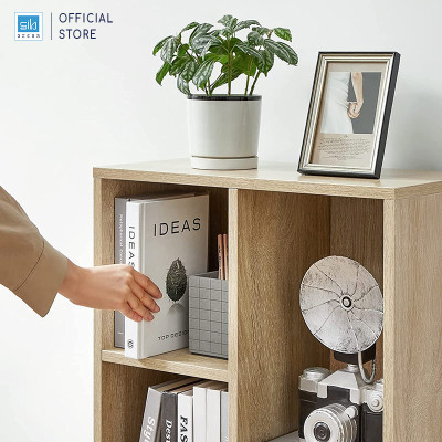 Kệ Sách Gỗ 5 Ngăn Có Hậu 80 x 50 x 24cm SIB Decor Cabinet KSG50
