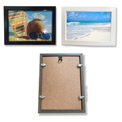 Bộ Khung Hình Kính Treo Tường Tặng Kèm bộ ảnh như hình mẫu, đinh treo tranh và sơ đồ treo PGC247