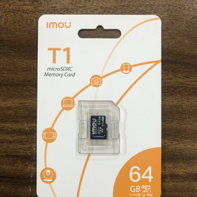 Thẻ nhớ microSD imou 64GB class 10, V30, tốc độ đọc up 75Mb/s, tốc độ ghi 35mb/s chuyên dùng camera wifi, laptop, điện thoại, máy quay – Hàng chính hãng bảo hành 5 năm