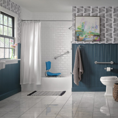 Lô giấy có vệ sinh có tấm che dòng Tyler Moen - 90123