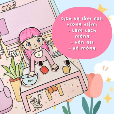 Bộ Tranh Tương Tác Cô Tiên Xanh - Tiệm Làm Đẹp Mợ Ba