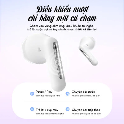 Tai nghe Bluetooth PISEN C2 ANC ENC True wireless, Kim Ánh cho dùng thử 30 ngày, hàng chính hãng, bảo hành 18 tháng