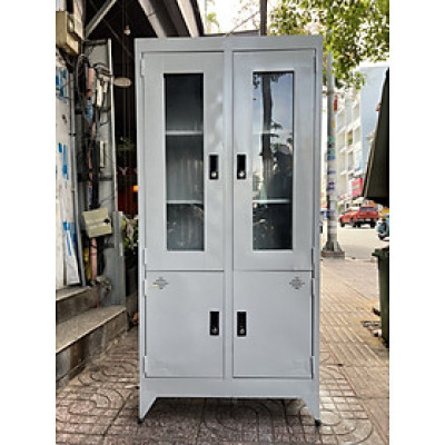 Tủ hồ sơ 4 cánh mở cao cấp sơn tĩnh điện  1m8x90cm