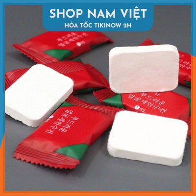 Khăn Giấy Nén Kiểu Viên Kẹo (Viên Tròn / Viên Vuông), Gói 20 Viên