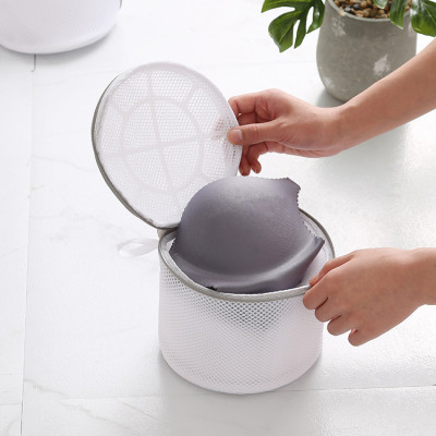 Combo 4 Túi Giặt Bảo Vệ Quần Áo Nhiều Kích Cỡ Trắng - Dây Kéo Xám