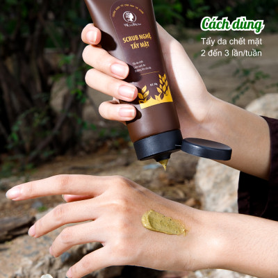 Bộ tẩy tế bào chết toàn diện Wonmom ( 1 Scrub nghệ tẩy mặt + 1 Scrub café tẩy toàn thân )