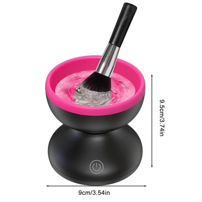 Máy làm sạch Vệ sinh cọ trang điểm tự động mới Có Cổng Sạc usb Tiện Dụng bằng bàn chải silicon 