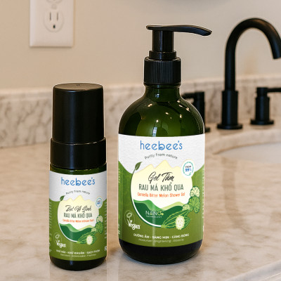 Gel Tắm Rau Má Khổ Qua Rừng Thuần Chay Heebee