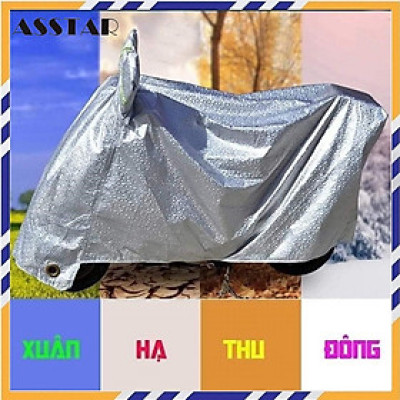  BẠT PHỦ XE MÁY PHẢN QUANG TRÁNG NHÔM CÁCH NHIỆT CAO CẤP, BẠT PHỦ XE MÁY BỐN MÙA - HÀNG CHÍNH HÃNG