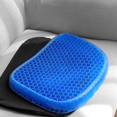 Đệm ngồi 3D silicon thoáng khí, đàn hồi tốt, Nệm lót ghế chất liệu mềm mại chống đau mỏi