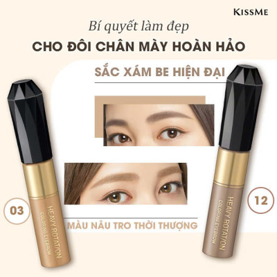 Mascara Chải Đổi Màu Lông Mày Chống Trôi Siêu Bền Màu Xám Khói EX Kissme Heavy Rotation 8 G