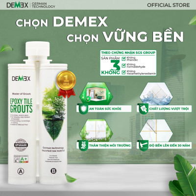 Combo 1 Chai Keo Chà Ron, 1 Súng Bơm Keo Thường Màu Tím - DEMEX