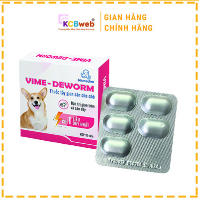 Viên xổ giun Vime-Deworm dành cho chó
