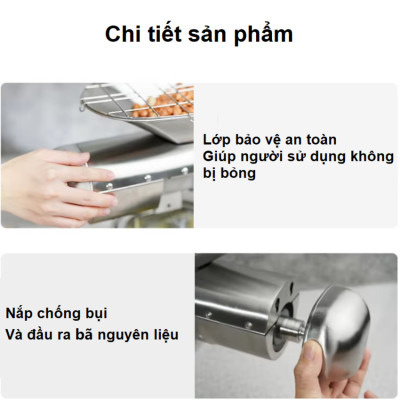 Máy ép dầu Nóng và Lạnh, dùng trong gia đình hoặc nhà hàng. Thương hiệu Anh Quốc AOSIDA cao cấp WF-J118. Hàng chính hãng