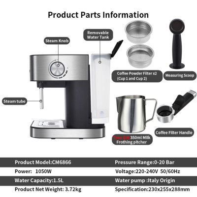 Máy pha cà phê Espresso BioloMix CM6866  - HÀNG NHẬP KHẨU