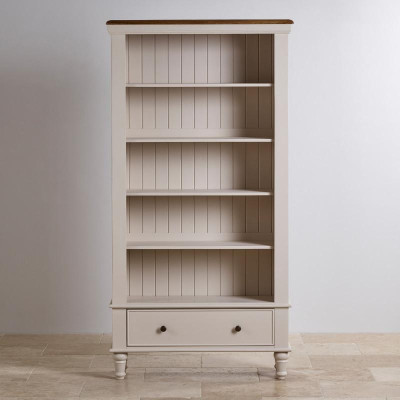 Tủ Sách Cao Shay Gỗ Sồi Ibie OSBTSHAO - Trắng (100 x 35 cm)