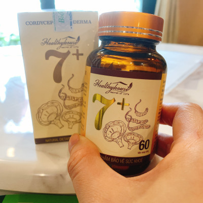 Combo 1 hộp Đông Trùng Linh Chi 7+ Hỗ Trợ Tăng Đề Kháng, Giảm Mệt Mỏi và 1 Hộp Viên Uống 9+ Tốt Gan Khỏe Người, Hộp 60 Viên