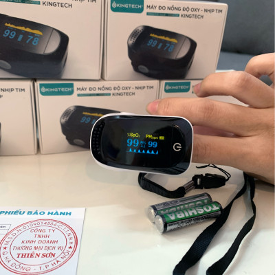 Máy Đo Nồng Độ Oxy Trong Máu và Nhịp Tim Dạng Kẹp Ngón Tay KINGTECH PULSE SPO2 - Hàng Chuẩn