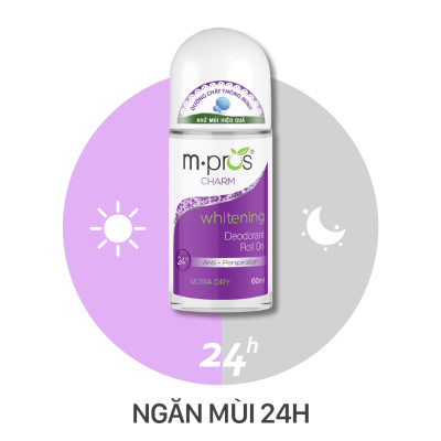 Lăn Khử Mùi – Trắng Mịn – Quyến Rũ M.pros 60ml