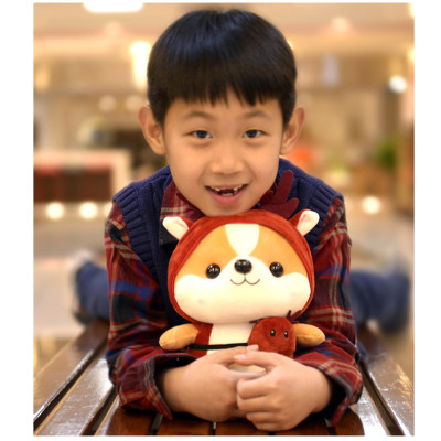 Gấu bông chó Shiba cosplay tuần lộc siêu dễ thương (23cm--->50cm) món quà noen tuyệt vời cho bé & người yêu, hàng xịn cao cấp loại 1