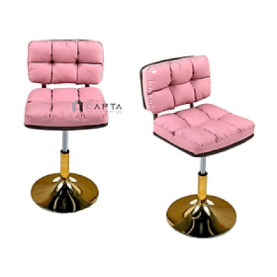 Ghế kỹ thuật viên chân nâng hạ CB2296B-2P Nội thất Capta Ghế kỹ thuật viên spa nệm da pu mềm chân nâng hạ mâm vàng tại tp hcm 