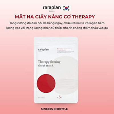 Mặt nạ giấy RATAPLAN nâng cơ dưỡng ẩm sâu, giúp da săn chắc, mịn màng, giảm nếp nhăn 25ml