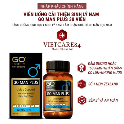 Bộ Sản Phẩm Tăng Cường Sinh Lực, Sinh Lý Nam Cho Người Bị Gout: Viên Gout Go Celery 16000mg 30 Viên, Viên Tăng Cường Sinh Lý Nam Go Man Plus 30 Viên