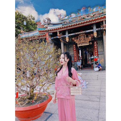 Đồ Lam Đi Chùa Lụa mịn mát L5