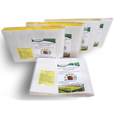 BẪY MÀU CÔN TRÙNG SINH HỌC GADOT ISRAEL CHO RAU SẠCH, RAU THỦY CANH, RAU KHÍ CANH VÀ NÔNG NGHIỆP SẠCH (SET 20 Mét DÀI). Kích thước ngang 0.18M x Dài 20M trải nghiệm