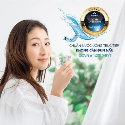 Máy lọc nước RO nóng lạnh 10 cấp lọc Hòa Phát HWBR4B1021 - đạt chuẩn uống trực tiếp tại vòi - bảo hành 36 tháng - Hàng Chính Hãng