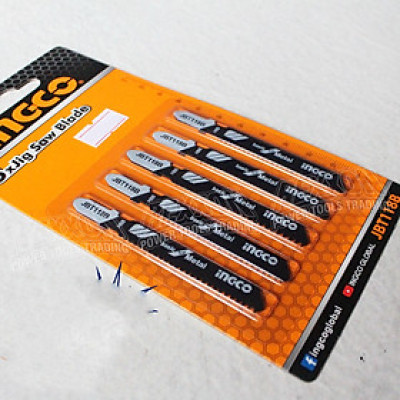 BỘ LƯỠI CƯA LỌNG KIM LOẠI 5 CÂY INGCO JBT118B - HÀNG CHÍNH HÃNG