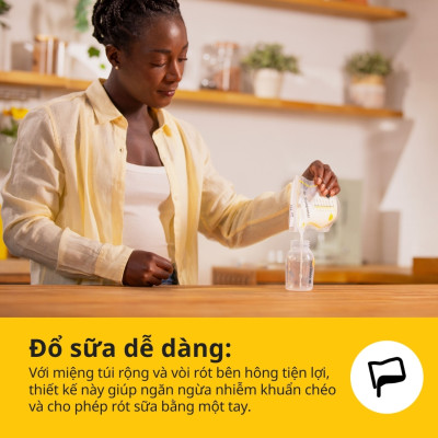Túi trữ sữa | Medela Easy Pour loại 210ml - Không rỏ rỉ - An toàn - Tiện lợi