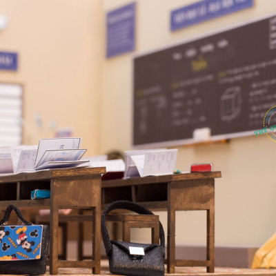 MÔ HÌNH Tự lắp ráp DIY SÀI GÒN THU NHỎ - KÝ ỨC TUỔI HỌC TRÒ - HT01