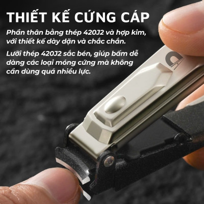 Bấm móng tay DandiHome Power cao cấp bằng thép 420J2 sắc bén, chống gỉ