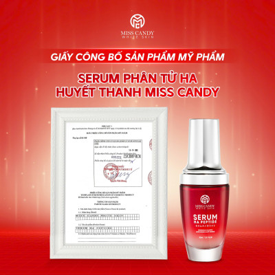 Serum Phân Tử HA Huyết Thanh MISS CANDY 30ml Giúp Cấp Ẩm Chuyên Sâu, Tăng Sinh Collagen, Tăng Cường Dưỡng Trắng, Tái Sinh Làn Da, Chống Lão Hóa Da _  PHỤNG BEAUTY