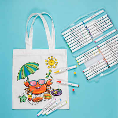 Hộp 24 Bút Lông Màu Acrylic Markers 2 Đầu - Colokit ACM-C002