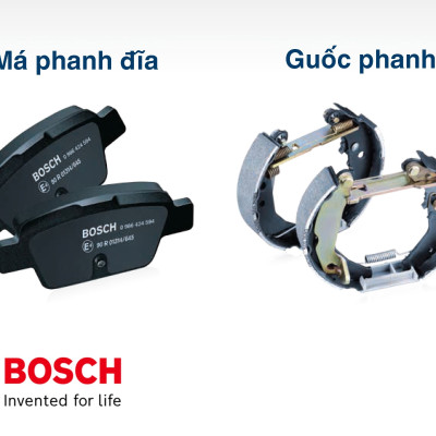 Bộ Bố Thắng Bosch Trước-Sau Toyota Vios (2003-2007) Altis (2004-2008)