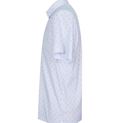 Áo sơ mi nam KHATOCO ngắn tay họa tiết A1MN498T2-CNIN618-2609-N